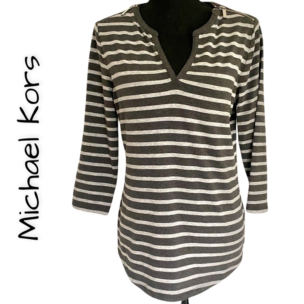 MICHAEL KORS Soft Cotton Tunic Top, Medium